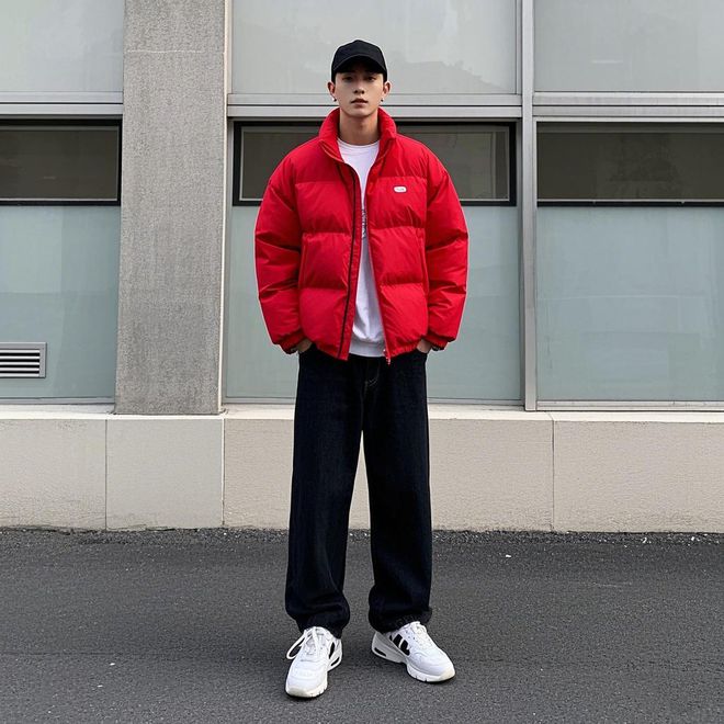 裤”搭配这3套轻便保暖时尚帅气！千亿球友会首页男生“羽绒服+牛仔(图2)